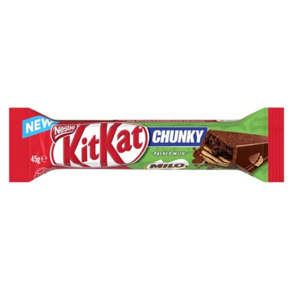 Kit Kat Chunky Milo chocolate bar 45g Box of 36 AUSTRALIA