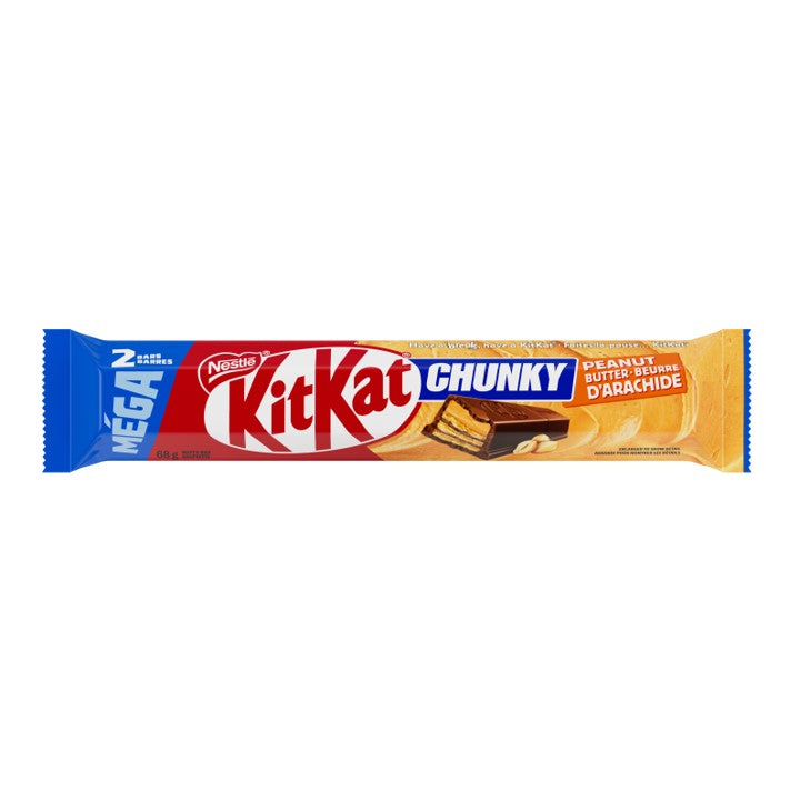 Kit Kat chunky peanut butter MEGA 68g Chocolate Bar CANADA (Case of 12)