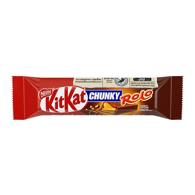 Kit Kat Chunky Rolo chocolate bar 42g Box of 24 CANADA
