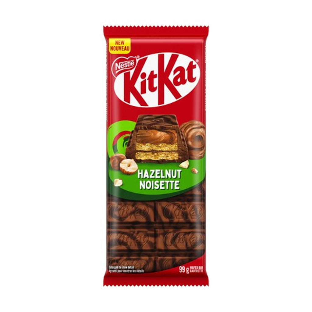 Kit kat Hazelnut Tablet bar 99g Box of 15 CANADA