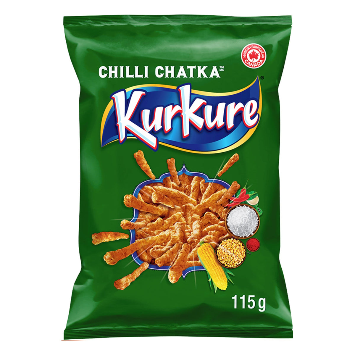 KurKure chilli chatka 115g CANADA (Case of 12) – Exotic Snack Guys