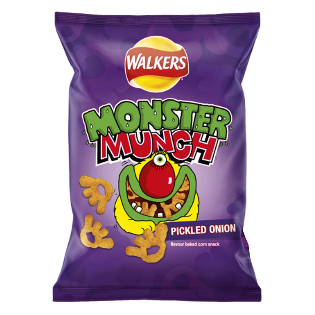 Lays-Walkers Monster Munch pickled onion 72g potato chips UNITED KINGDOM (Case of 12)