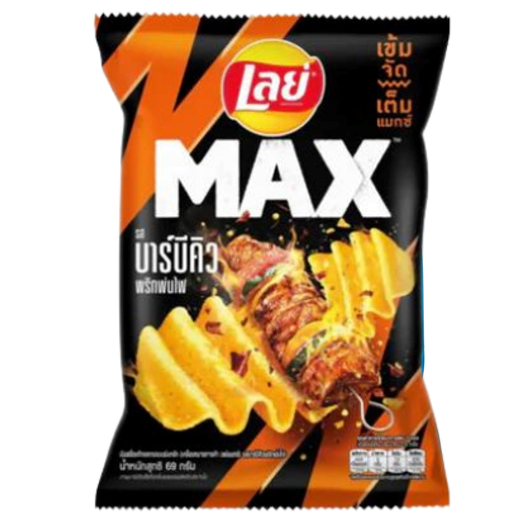 Lays Barbecue Prik Pon Fai potato chips 44g THAILAND (Case of 12)