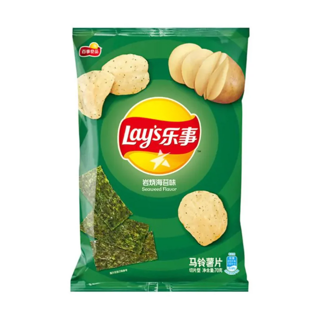 Lays Seaweed 70g - CHINA (Case of 12)