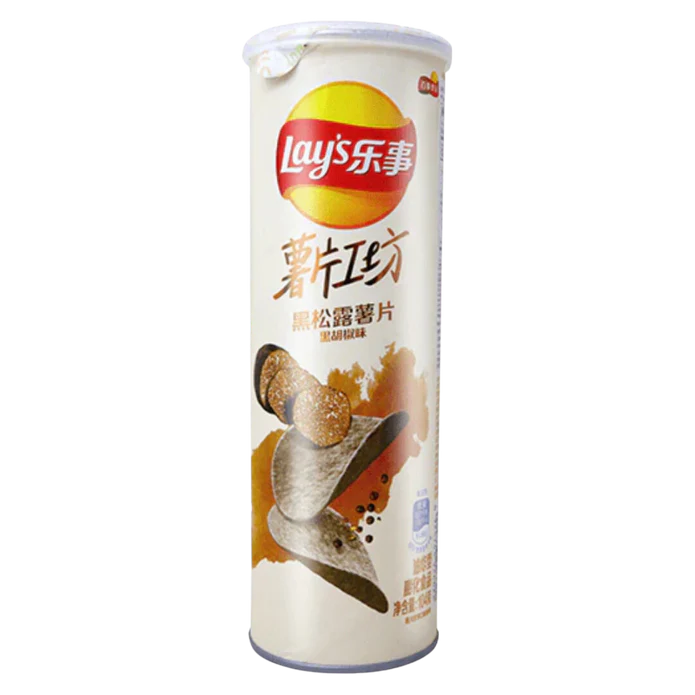 Lays Stax Black pepper truffle 104g - CHINA (Case of 12)