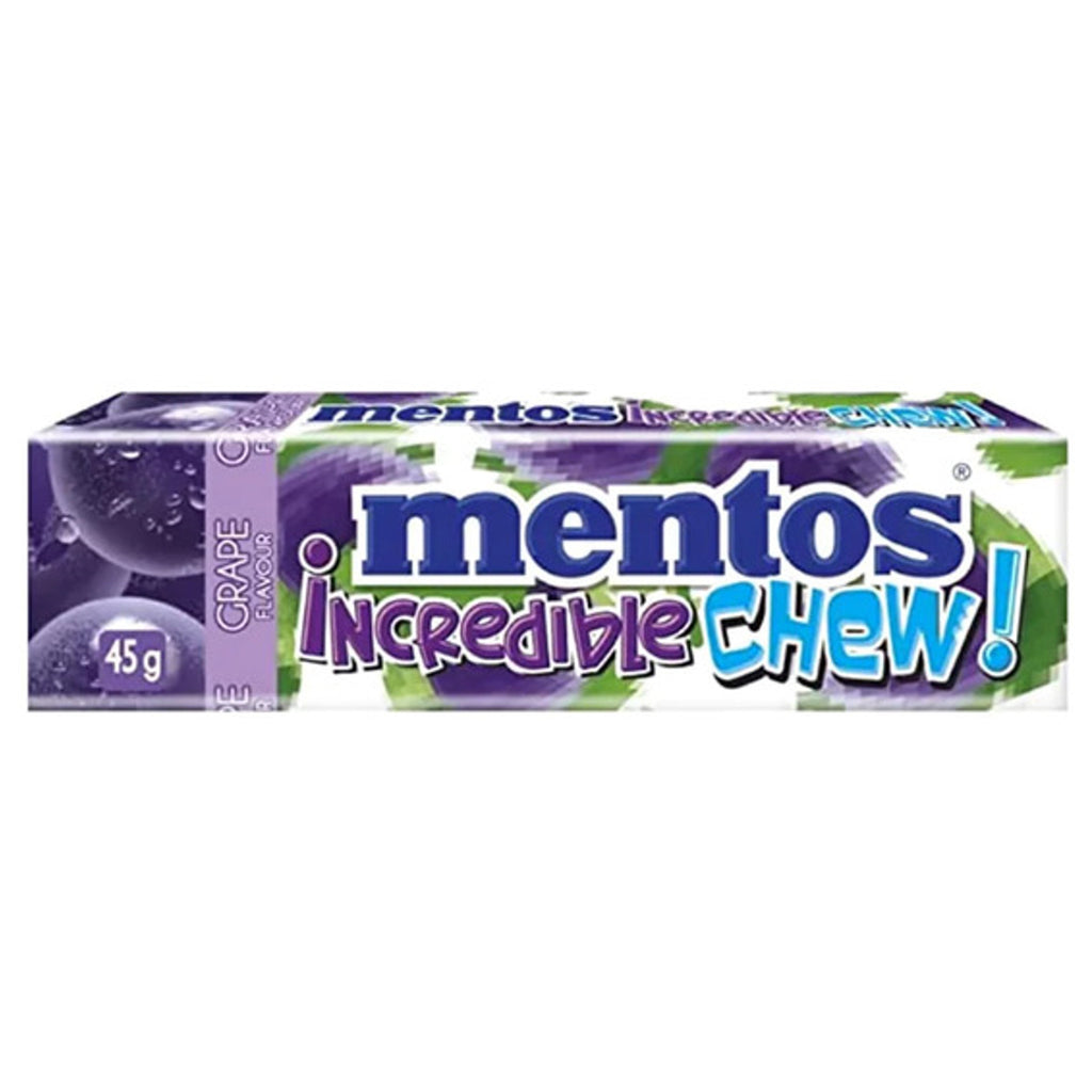 Mentos Incredible Chew Grape 45g Box of 20 VIETNAM