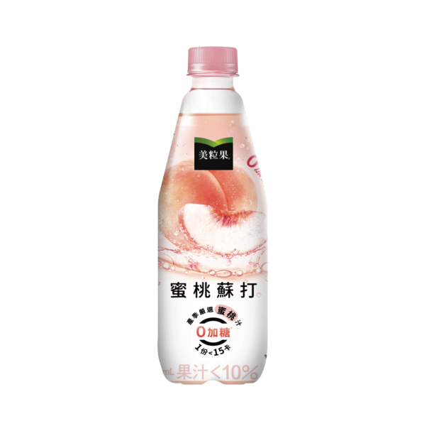 Minute Maid Zero Sugar Peach Soda 500ml -Taiwan (Case of 12)