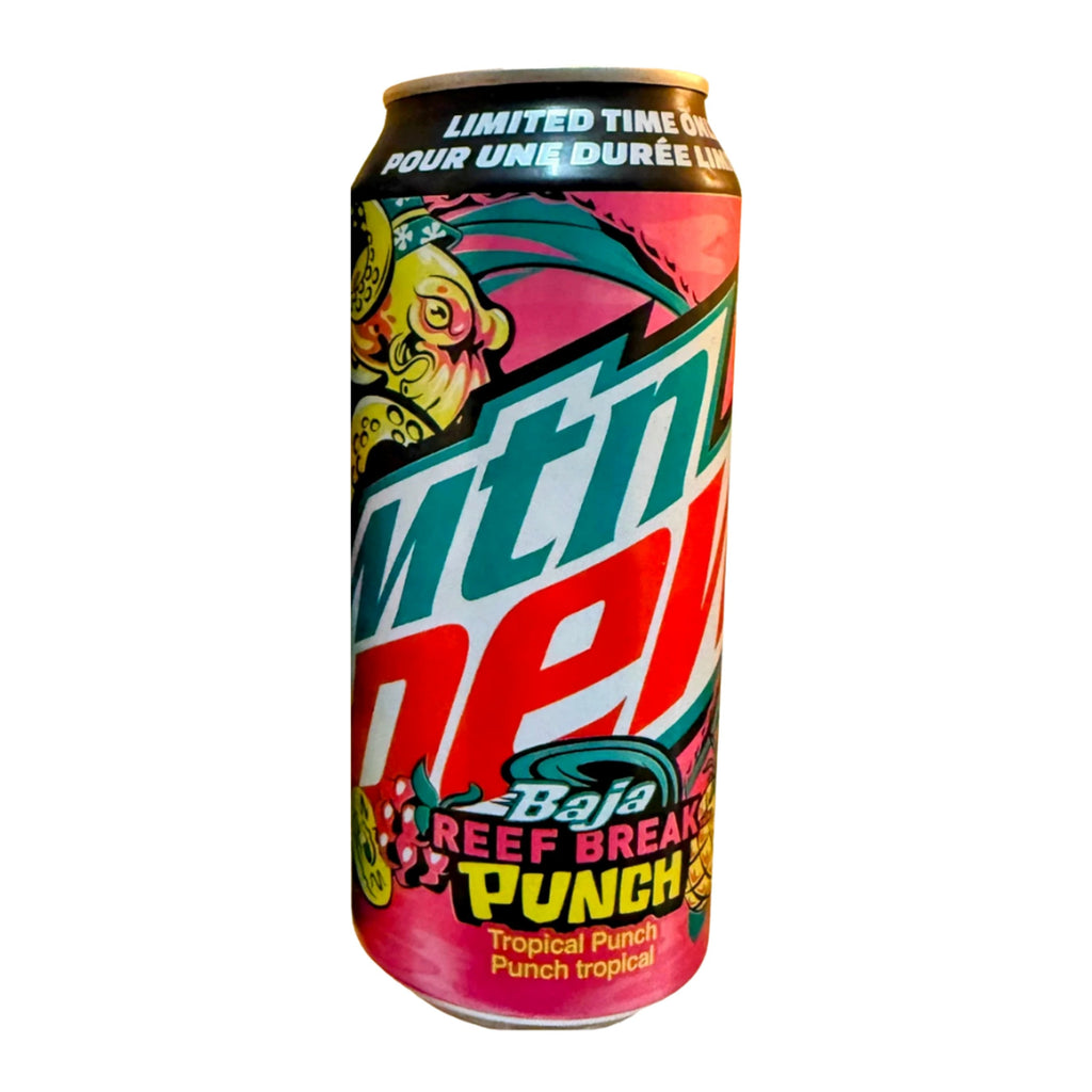 Mountain Dew Baja Reef Break Punch 500ml cans case of 12 CANADA