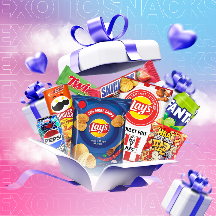 Mystery Box filled with snacks