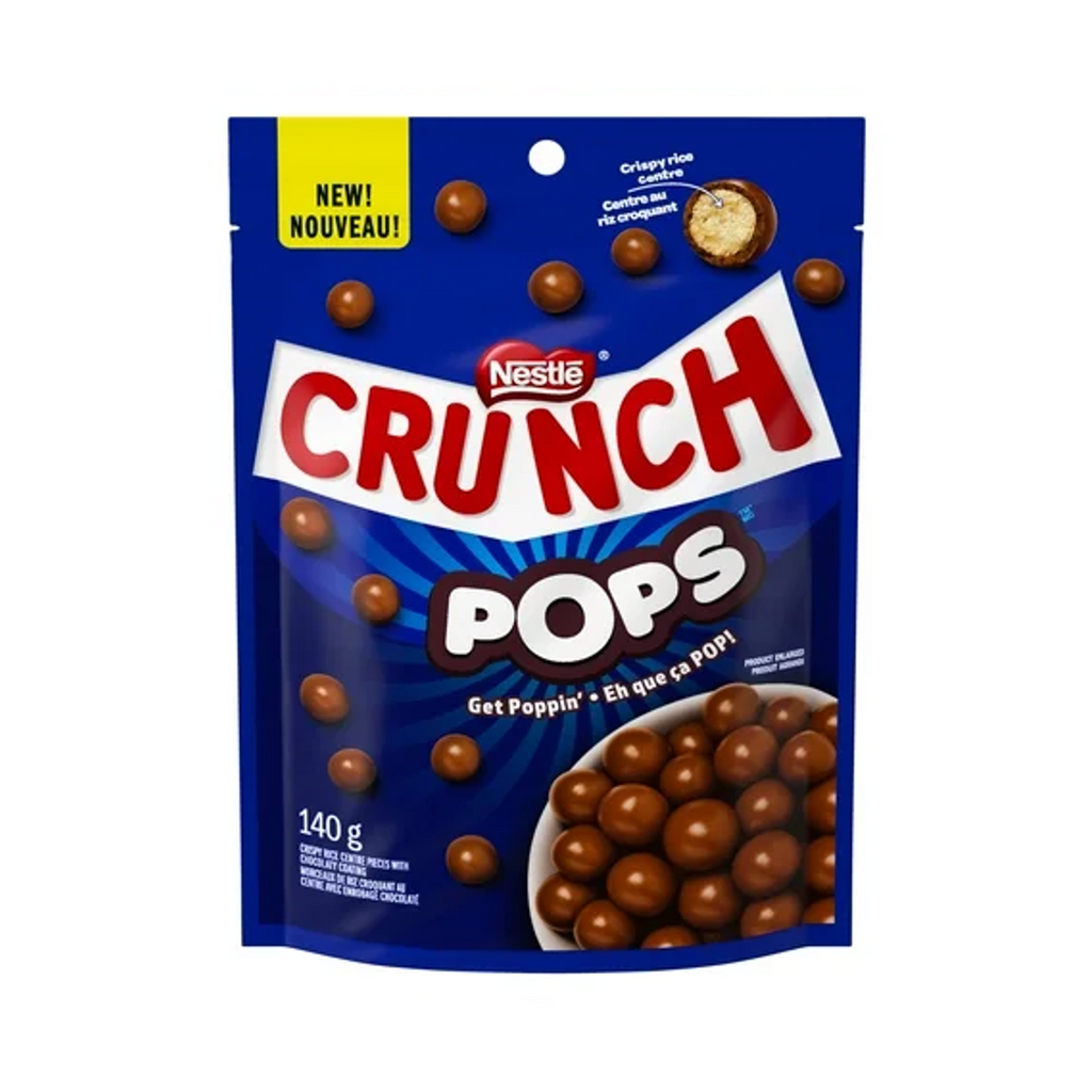 Nestle Crunch Pops 140g Bag CANADA (Case of 12)