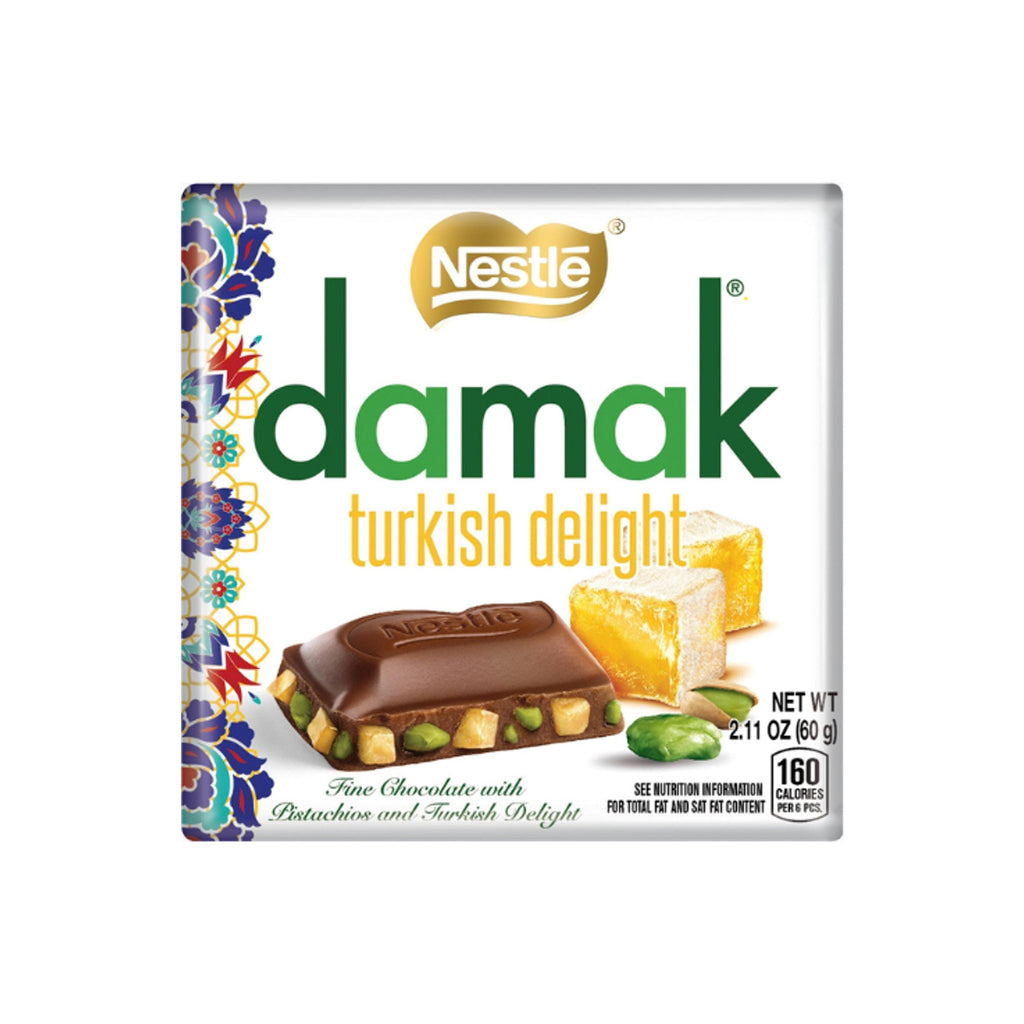 Nestle Damak Turkish Delight 60g Chocolate bar Box of 6 EGYPT