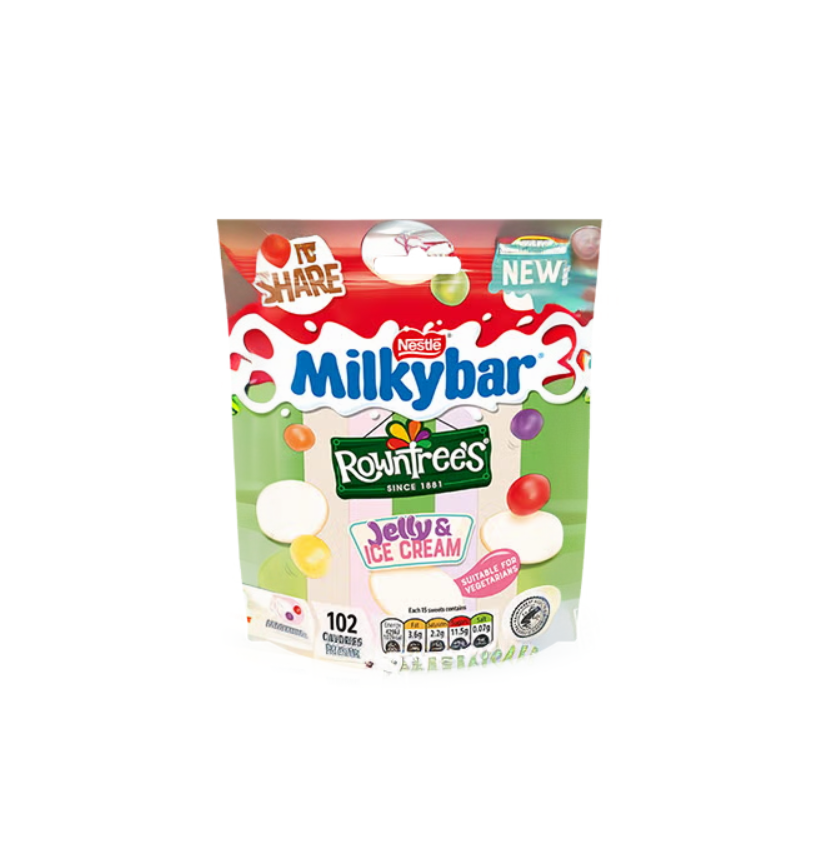Nestle Milkybar & Rowntree’s Jelly & Ice Cream 95g - UK (Case of 12)