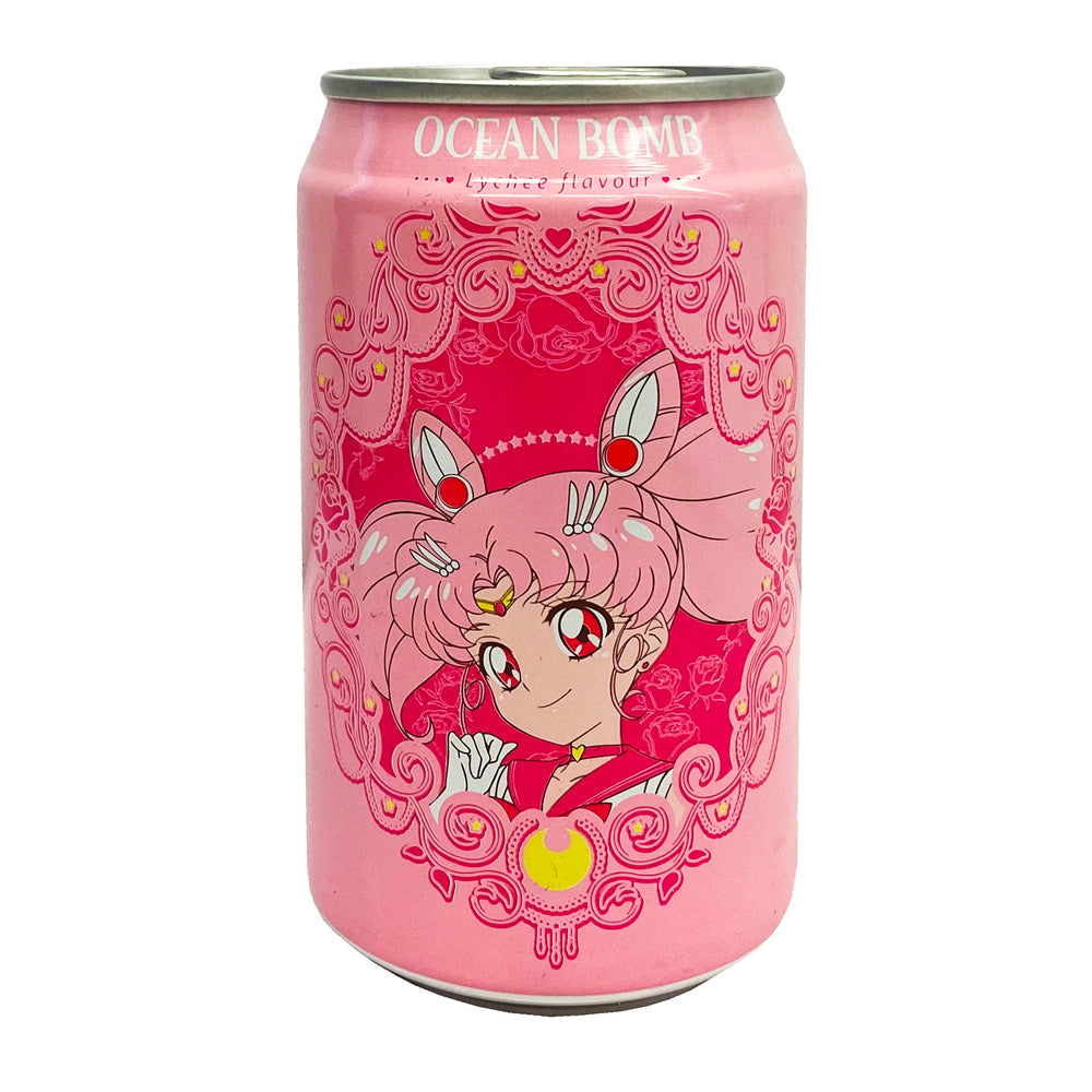 Ocean Bomb Sailor Moon Lychee 330ml Can Wholesale - Case of 24