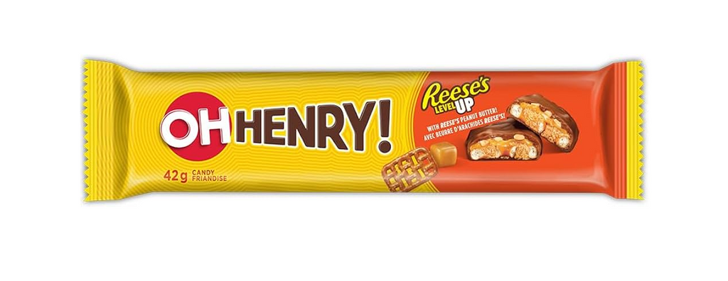 Oh Henry! Reese's LEVEL UP 42g  Case of 18 - Canada