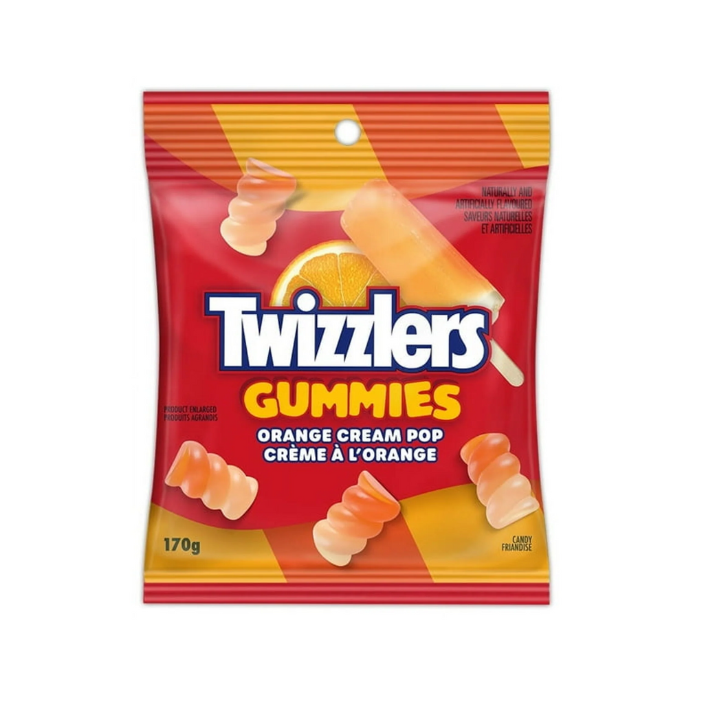 Twizzlers Orange Creme Pop 170g - Canada (Case of 12)