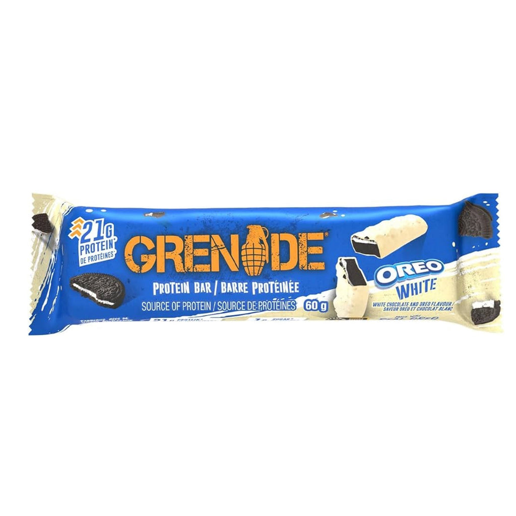 Oreo Grenade white chocolate protein bar 60g Box of 12 UNITED KINGDOM