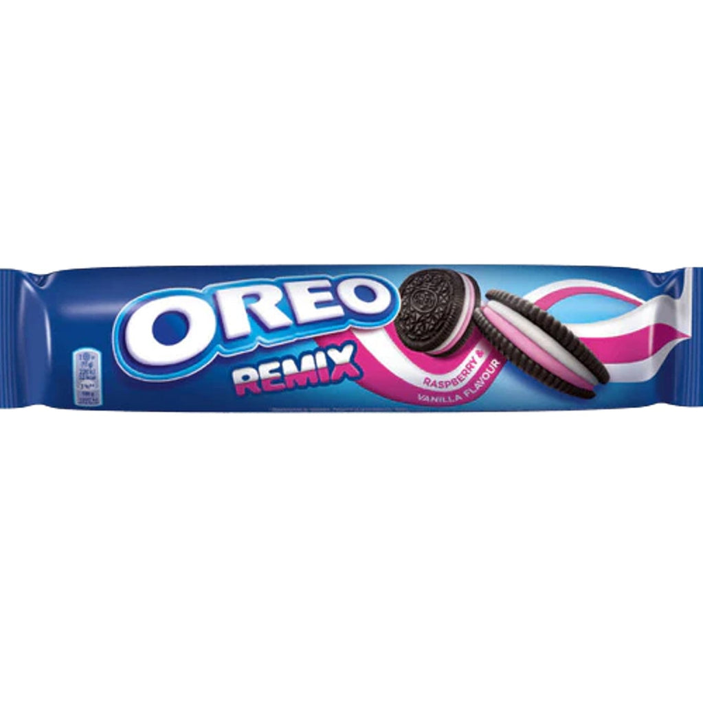 Oreo Remix Vanilla & Raspberry cookies 157g UNITED KINGDOM (Case of 12)