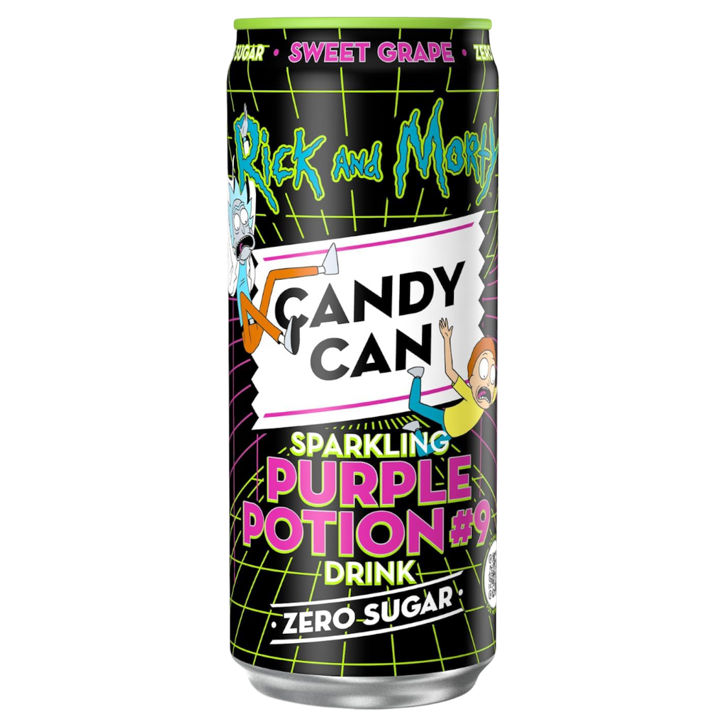 Rick and Monty Sparkling Purple Potion Candy Can - Zero Sugar