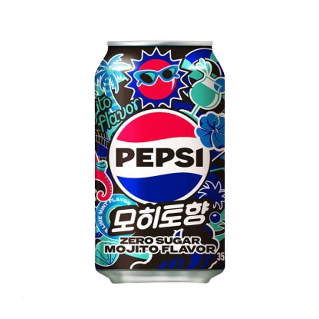Pepsi Mojito Zero Sugar 355ml cans case of 24 KOREA