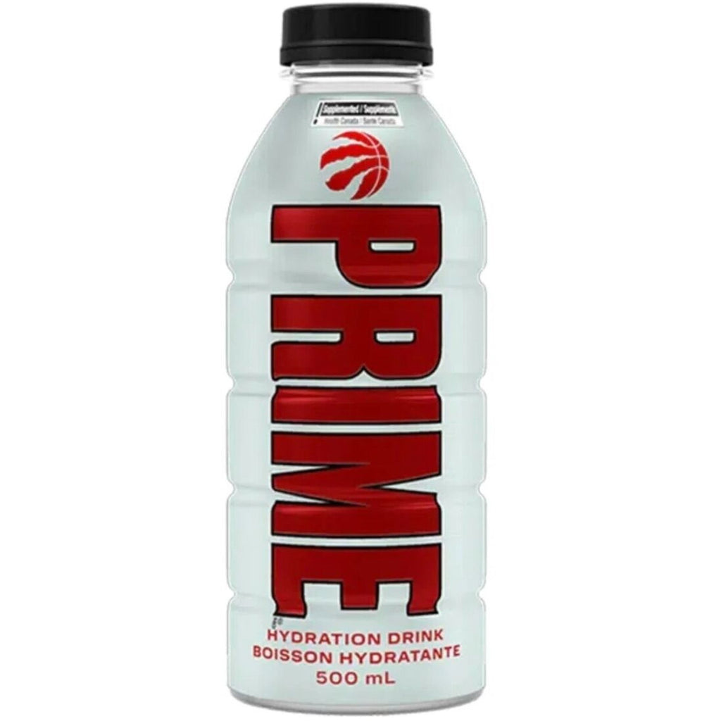 Prime Hydration Raptors White Version 500ml bottles case of 12 CANADA