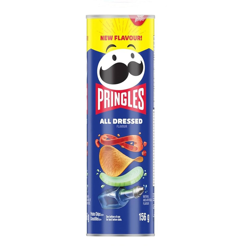 Pringles All Dressed potato chips 156g CANADA (Case of 12)