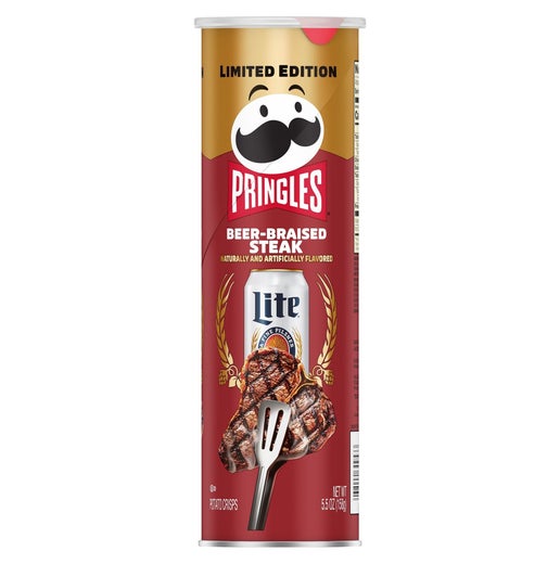 Pringles Beer-Braised Steak potato chips 158g USA (Case of 12)