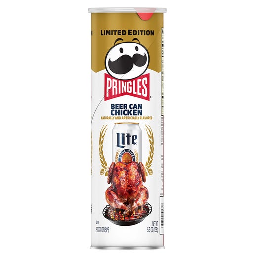 Pringles Beer Can Chicken potato chips 158g USA (Case of 12)