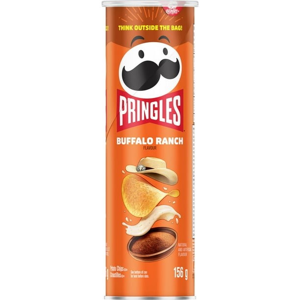 Pringles Buffalo Ranch potato chips 156g CANADA (Case of 12)