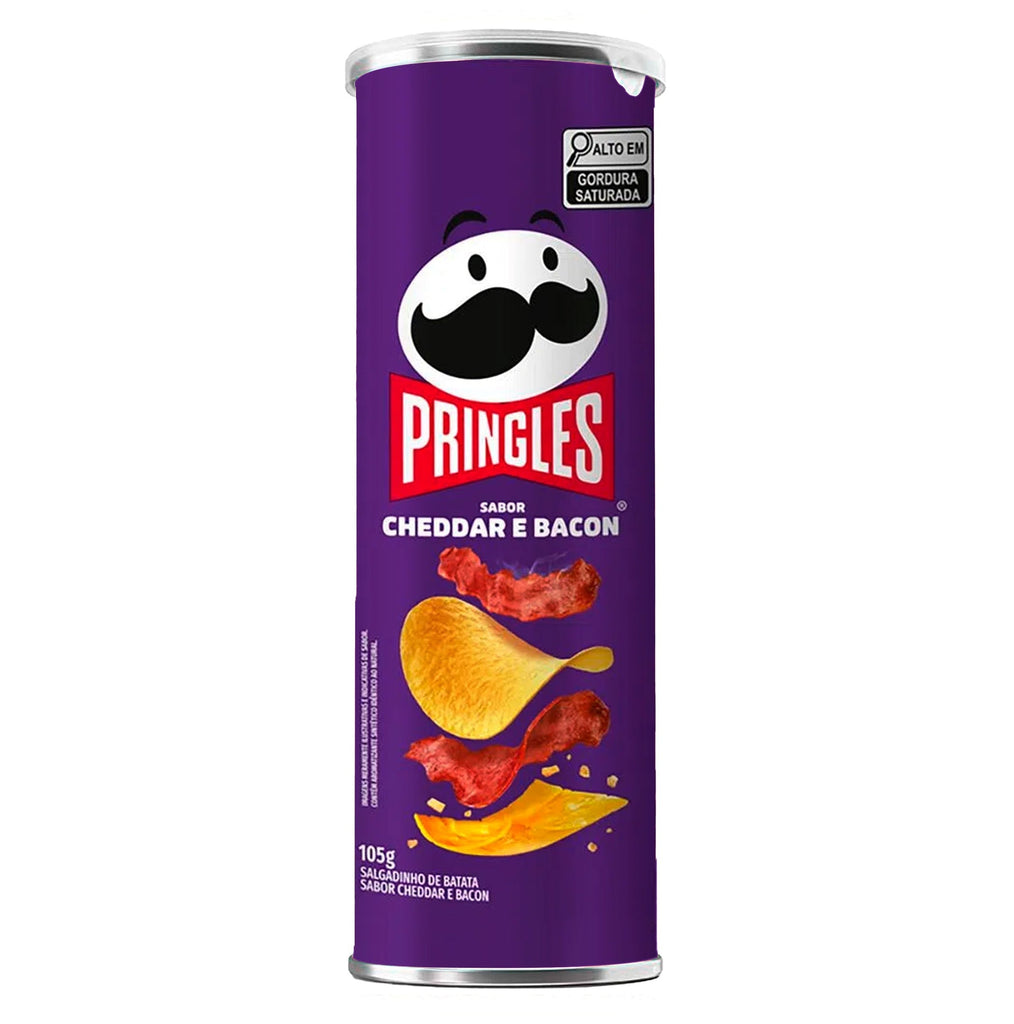 Pringles Cheddar E Bacon potato chips 115g BRAZIL (Case of 12)