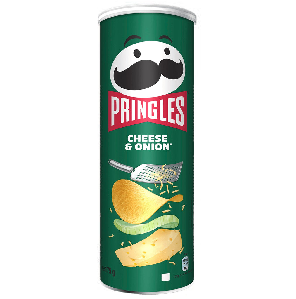 Pringles Cheese & Onion potato Chips 165g BELGIUM (Case of 12)