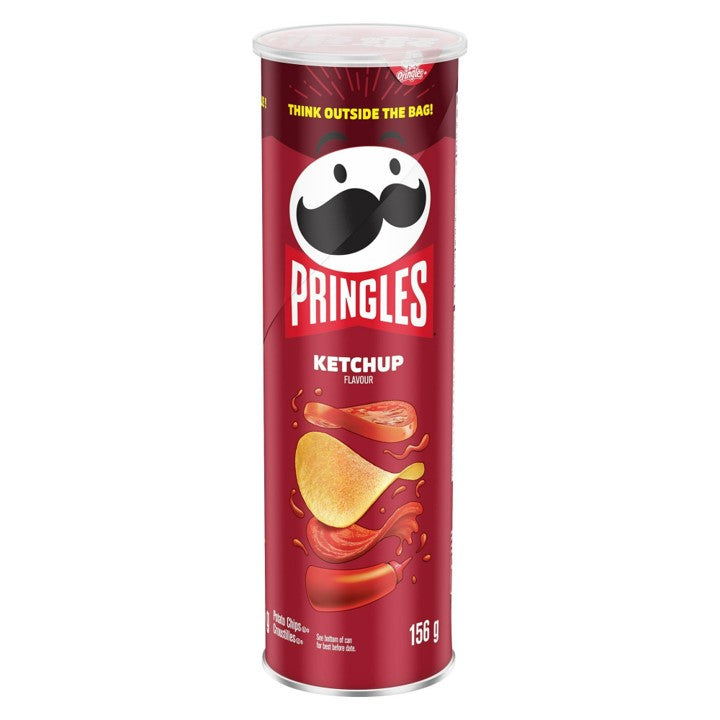 Pringles Ketchup potato chips 156g CANADA (Case of 12)