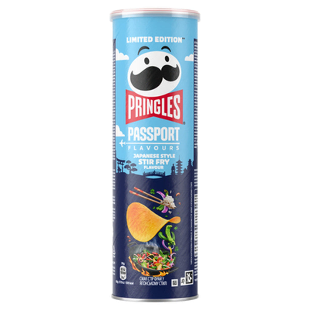 Pringles Passport flavors Japanese style stir fry potato Chips 165g BELGIUM (Case of 12)