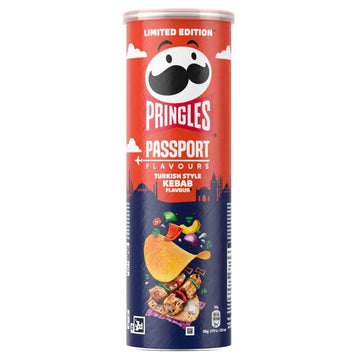 Pringles Passport flavors Turkish style kebab potato Chips 165g BELGIUM (Case of 12)