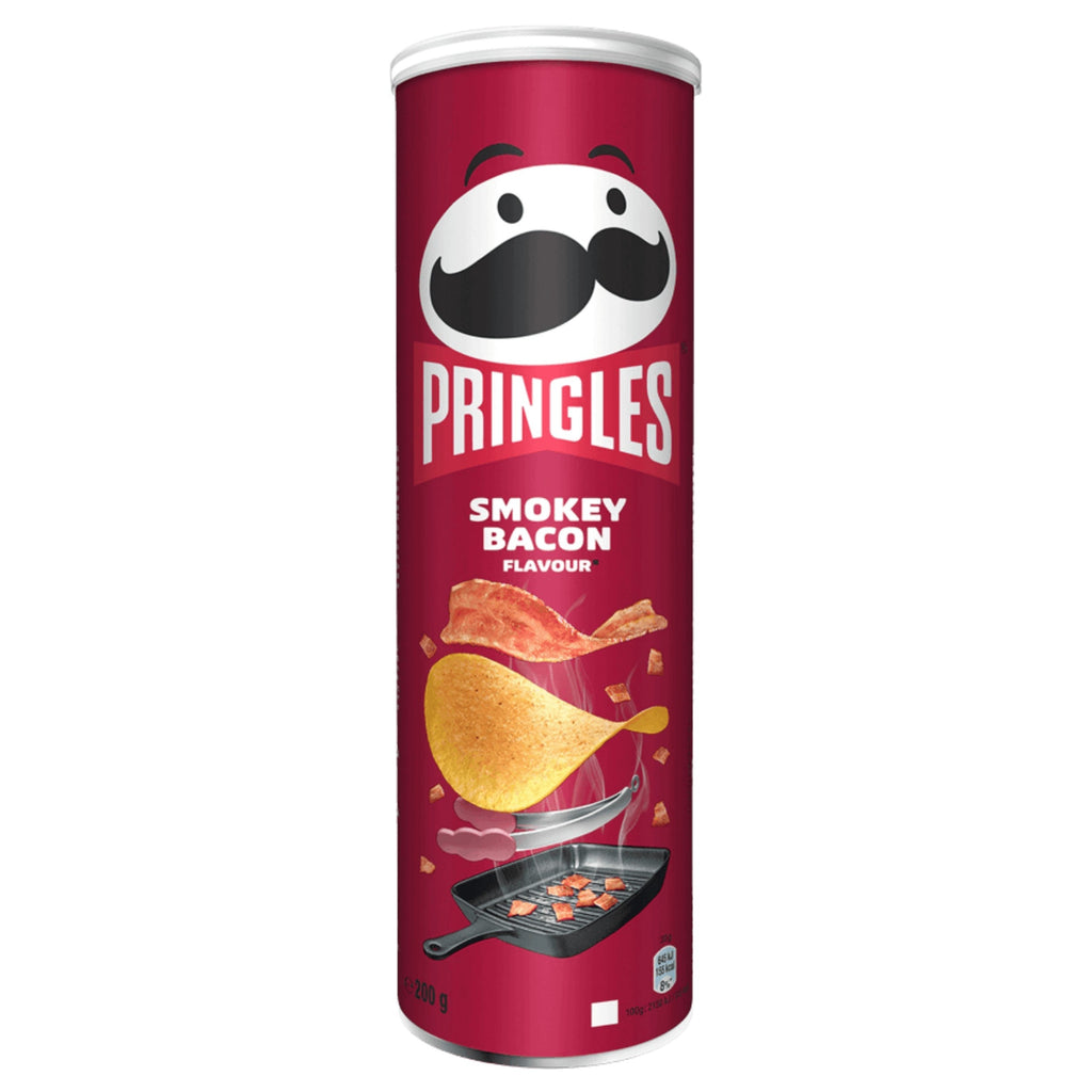 Pringles Smokey Bacon potato Chips 165g BELGIUM (Case of 12)
