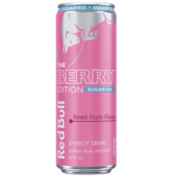 Red Bull The Berry edition sugar free forest fruit flavor 250ml Cans Case of 24 UNITED KINGDOM
