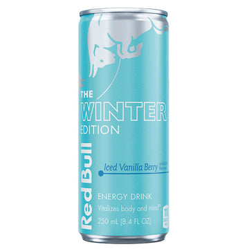 Red Bull The Winter edition iced vanilla berry Cans 250ml Cans Case of 24 UNITED KINGDOM