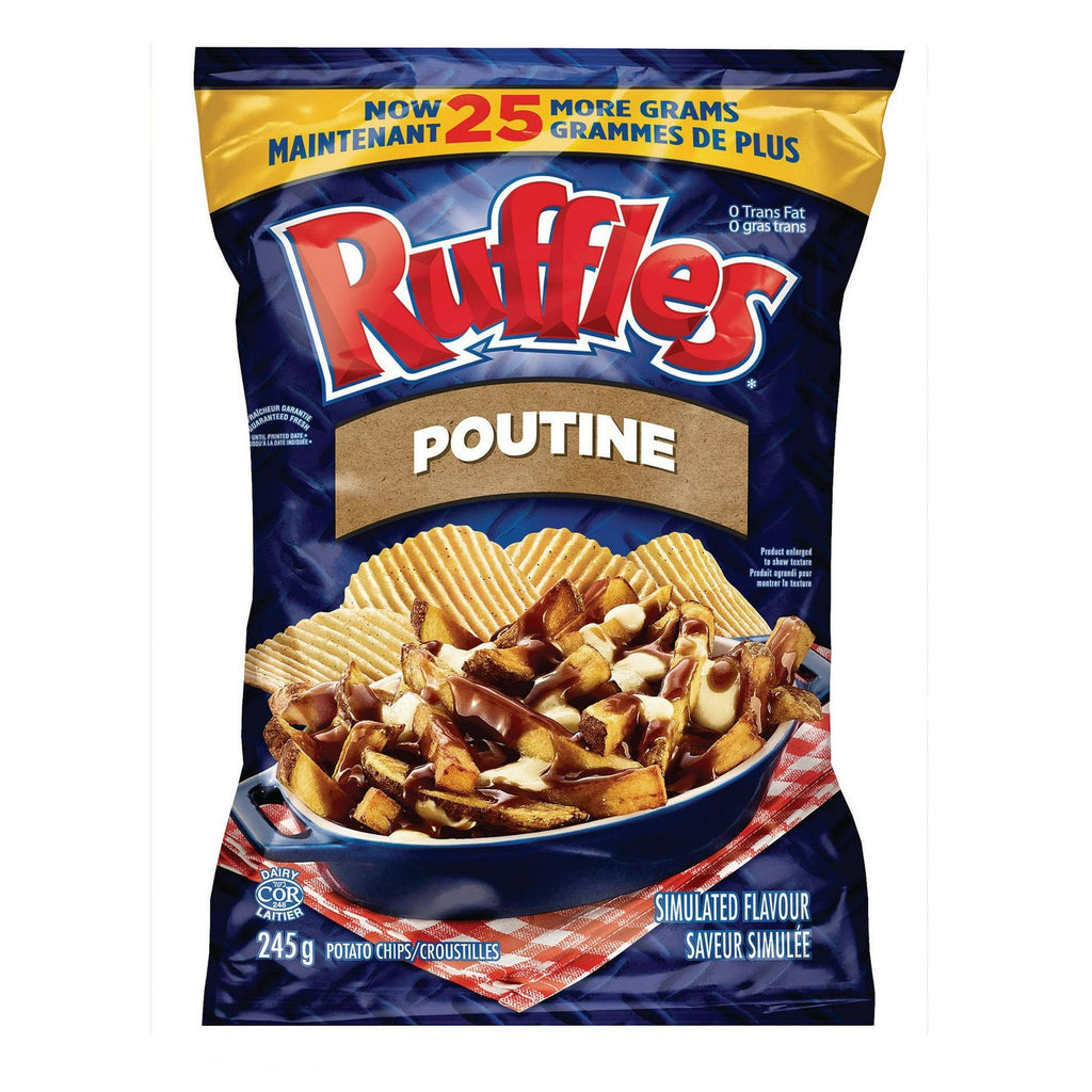 Ruffles Poutine potato Chips 245g CANADA (Case of 12)