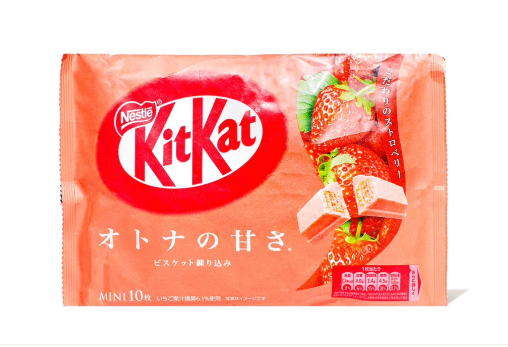 Japanese Strawberry KitKat Chocolate Crispy Biscuits Candy Sweet Nestle