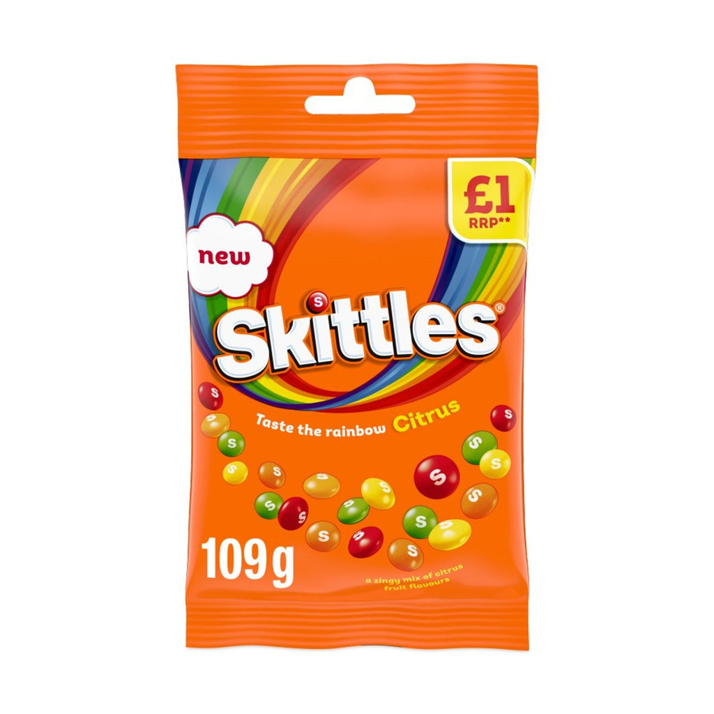 Skittles Citrus 109g UNITED KINGDOM (Case of 12)