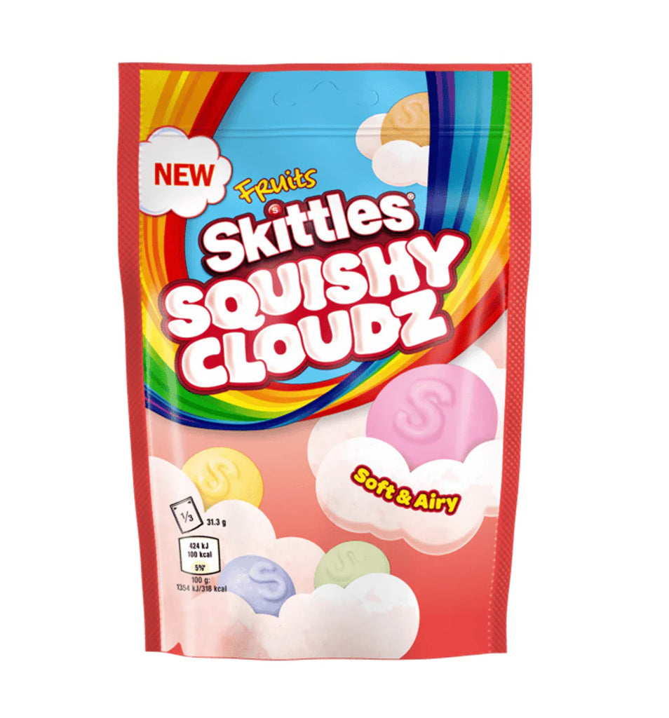 Skittles Squishy cloudz fruits 94g UNITED KINGDOM (Case of 12)