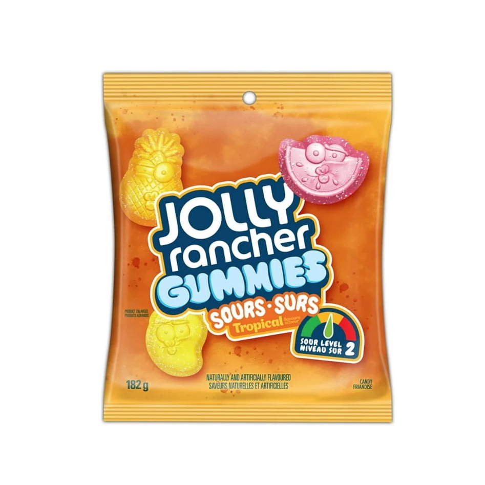Jolly Rancher Sour Tropical 182g - Canada (Case of 12)
