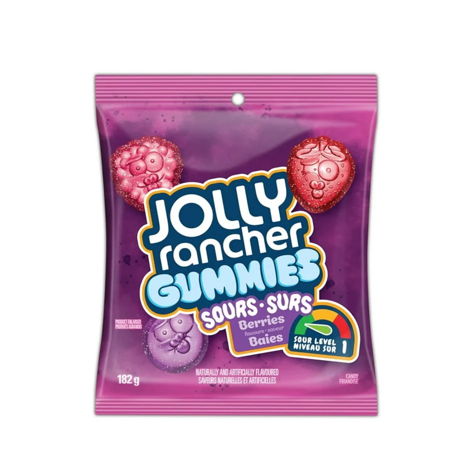 Jolly Rancher Sour berries 182g - Canada (Case of 12)