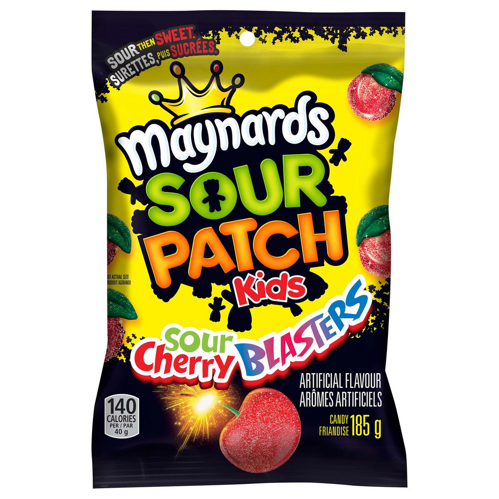 Maynards Sour cherry blasters 154g - Canada (Case of 12)