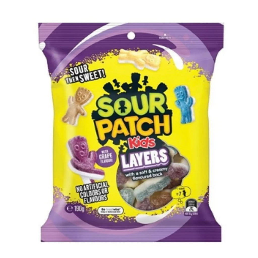 Sour patch Kids Layers 190g AUSTRALIA (Case of 12)