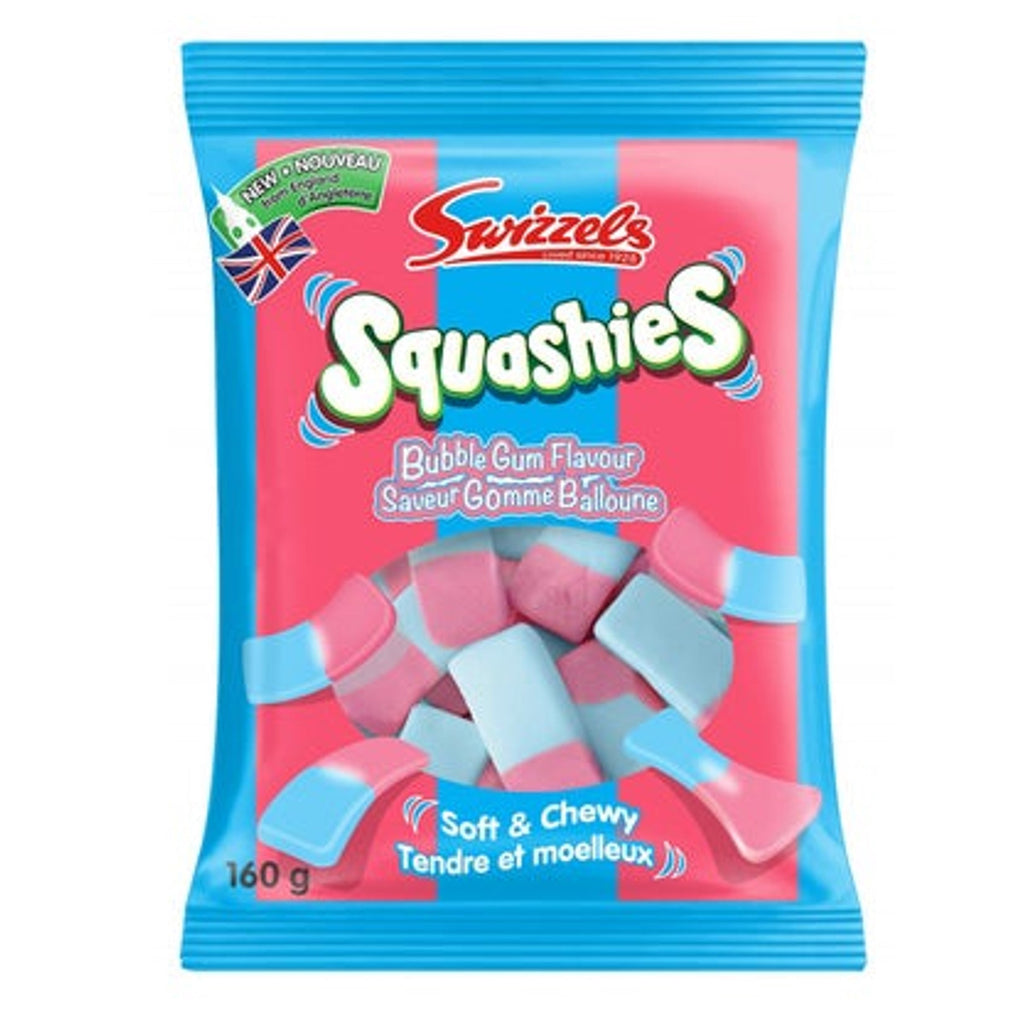 Squashies  Bubble gum 160g UNITED KINGDOM (Case of 12)