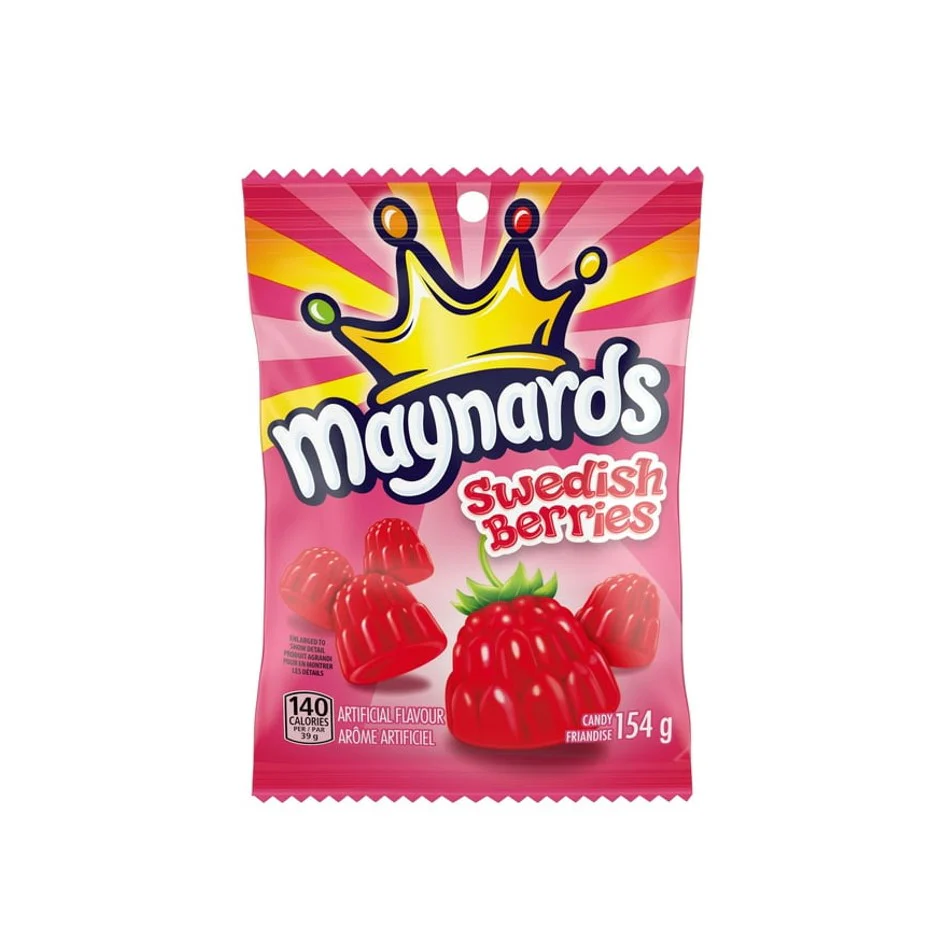 Maynards Swedish berries	154g - Canada (Case of 12)