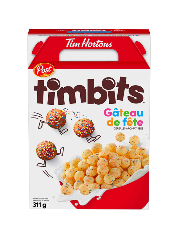 Tim Hortons Birthday Cake 340g Box Wholesale 6 Per Box