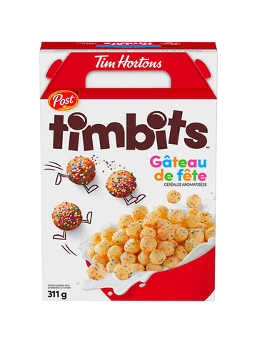 Tim Hortons Birthday Cake 340g Box Wholesale 6 Per Box