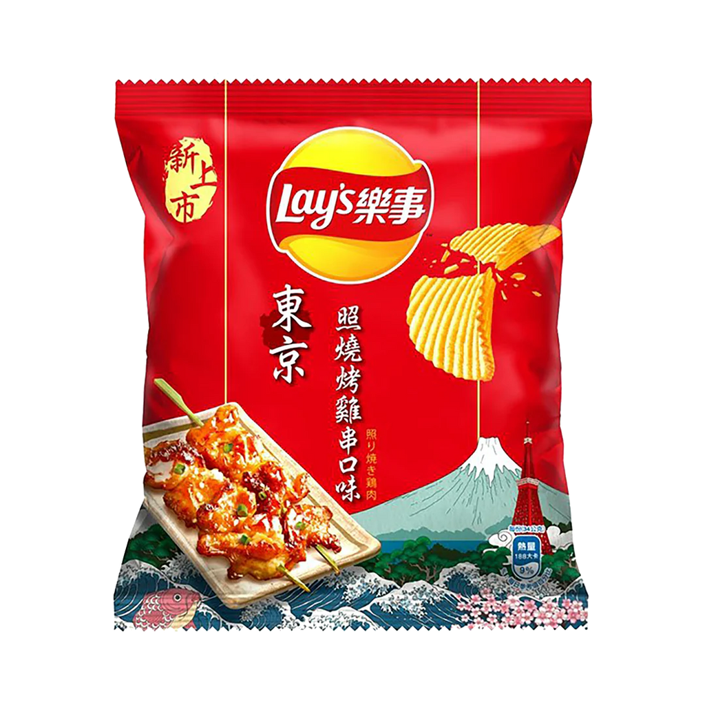 Lays Tokyo Teriyaki Chicken 34g - TAIWAN (Case of 12)