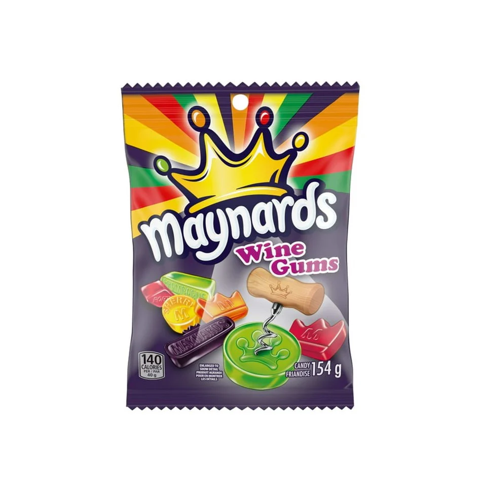 Maynards Wine Gums	154g - Canada (Case of 12)